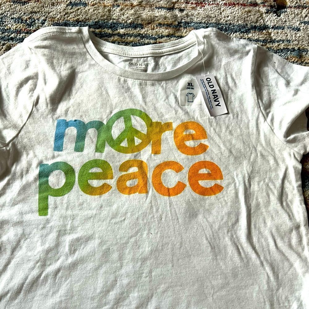“More Peace” short sleeve t-shirt